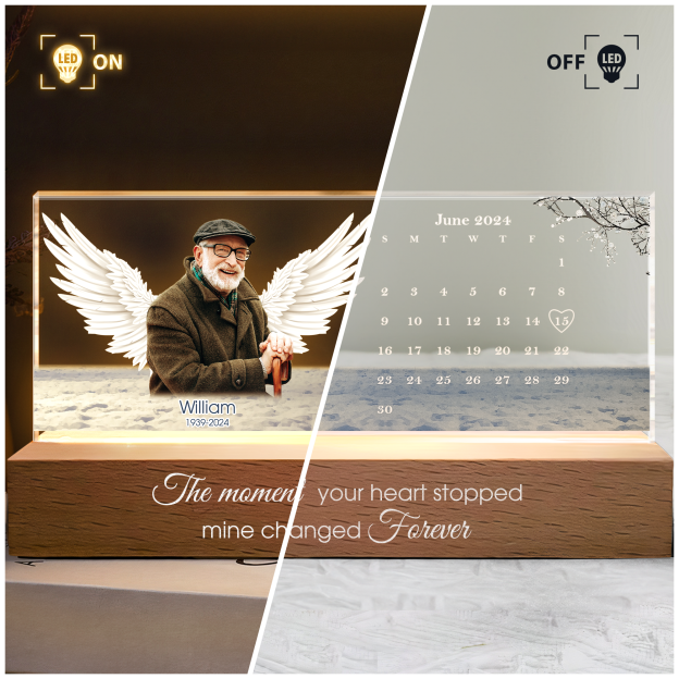 The Day God Calls You Home - Personalized Photo LED Night Light