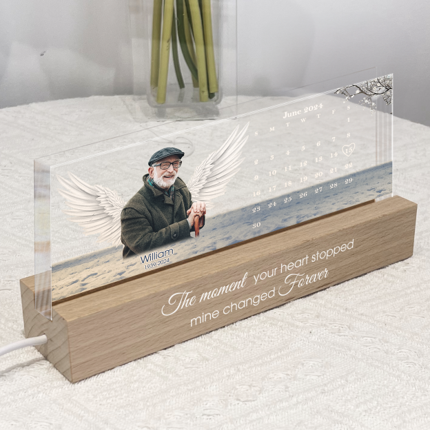 The Day God Calls You Home - Personalized Photo LED Night Light