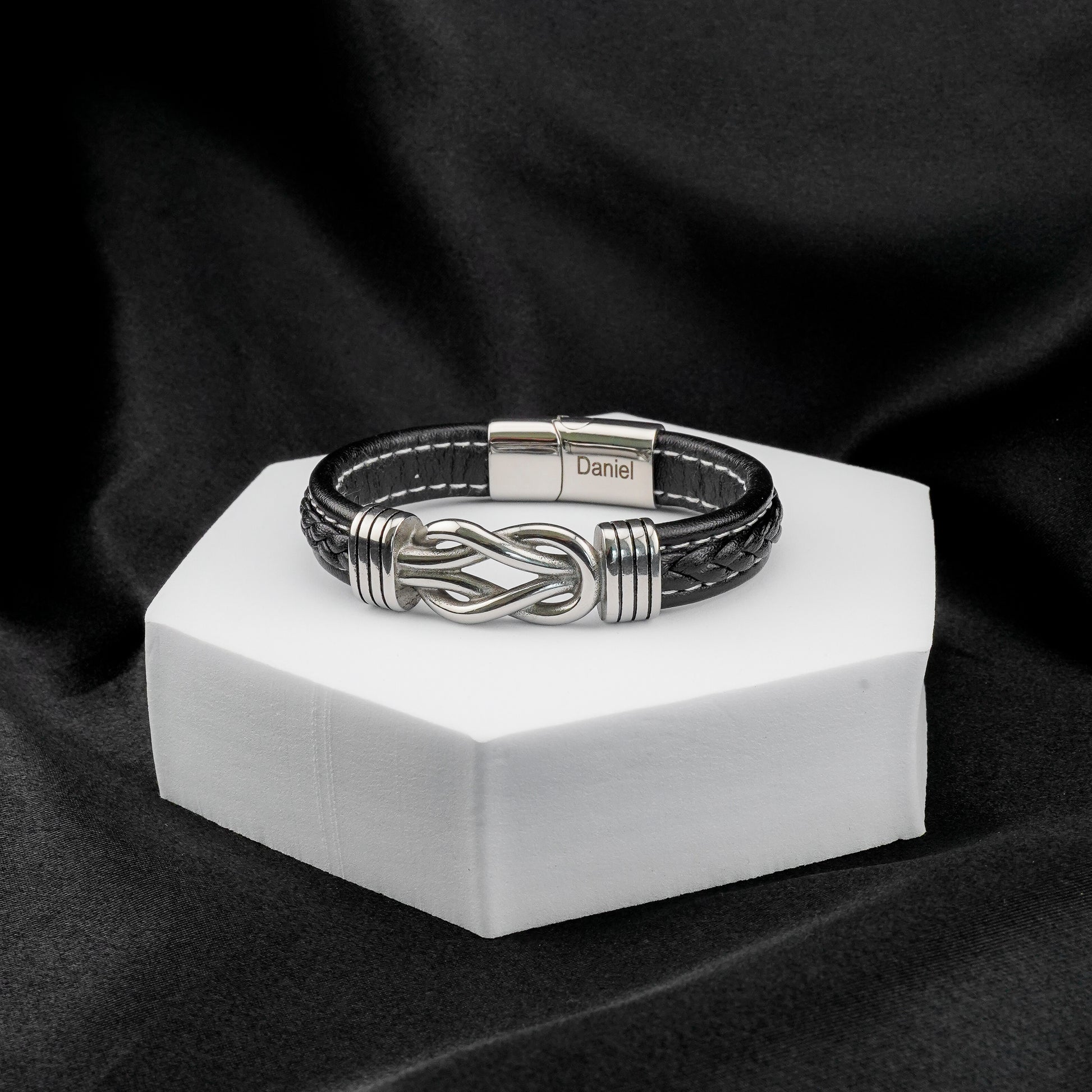 "To My Grandson"Family Bonds - Linked Forever Bracelet