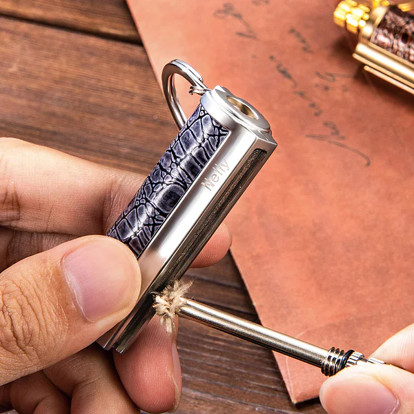 Personalized Dragon Breath Immortal Lighter Fire Starter Permanent Match Keychain Men's Birthday Gift