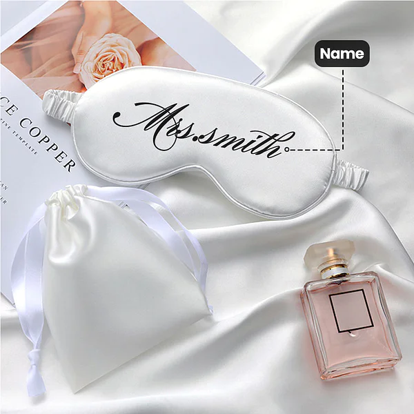 Personalized Satin Eye Mask with Name