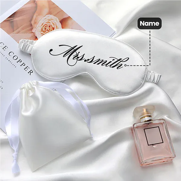 Personalized Satin Eye Mask with Name