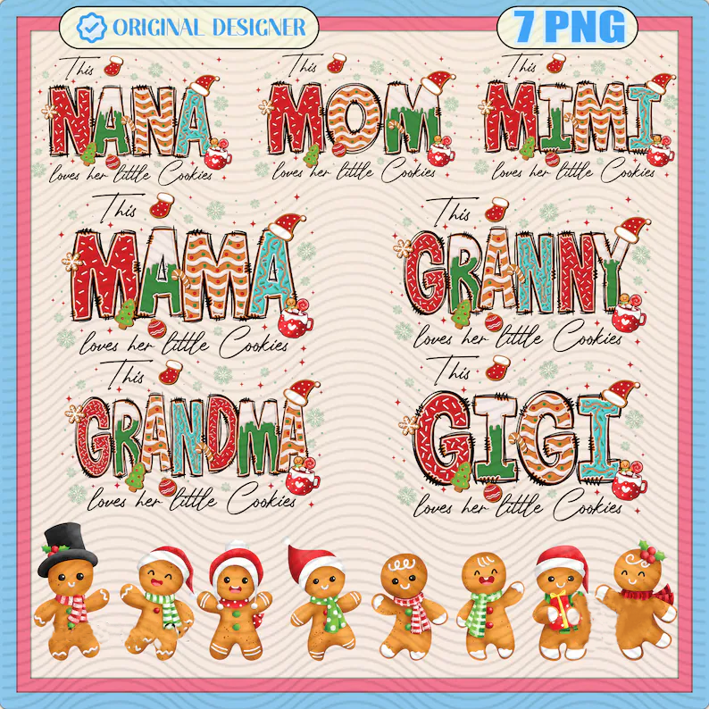 Personalized Christmas Mama Sweatshirt, This Mama Loves Her Cookies, Custom Gingerbread Shirts, Mama Christmas Gift, Custom Children Name