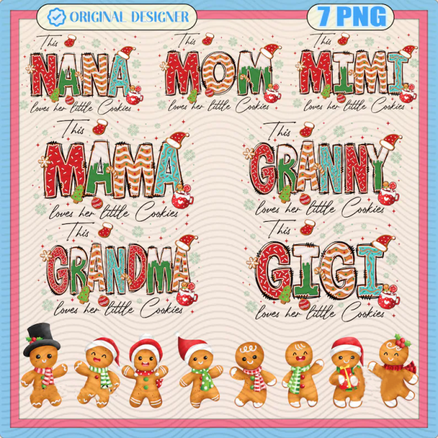 Personalized Christmas Mama Sweatshirt, This Mama Loves Her Cookies, Custom Gingerbread Shirts, Mama Christmas Gift, Custom Children Name