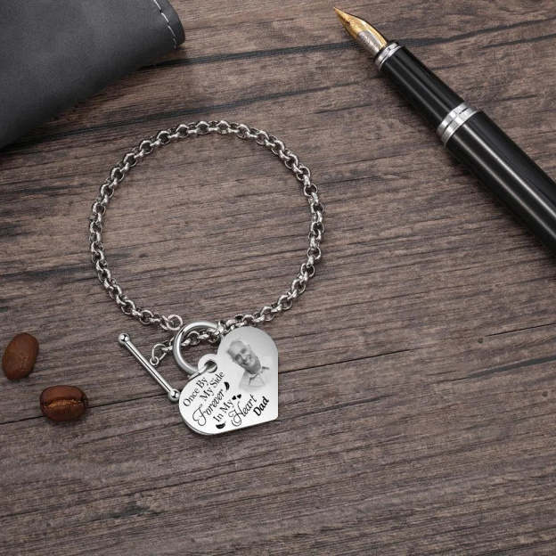 Personalized Heart Bracelet I'm Always With You - Memorial Gift For Family, Friend
