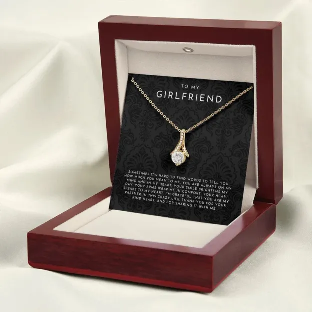 To My Girlfriend Necklace, Girlfriend Gift