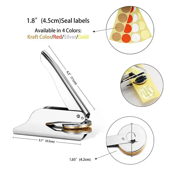 Personalized book embossing machine stamp for book lovers