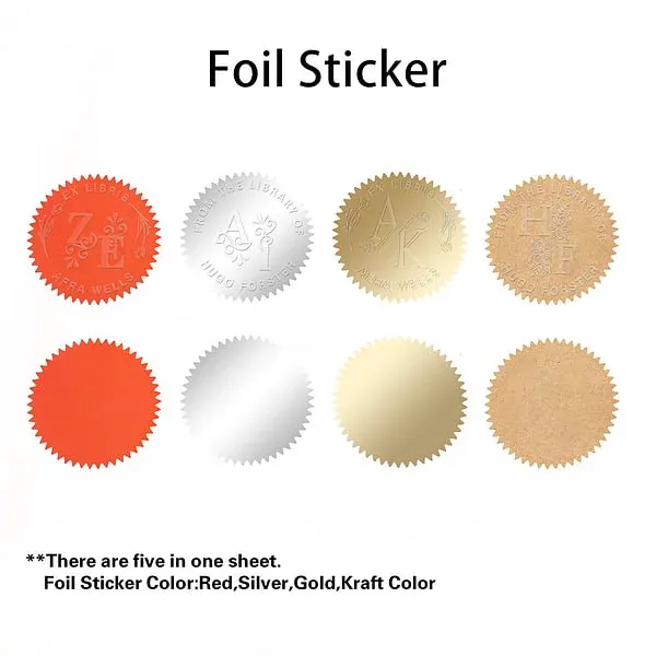 Personalized book embossing machine stamp for book lovers