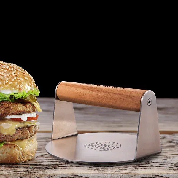 Personalized Engraved Burger Press Stainless Steel