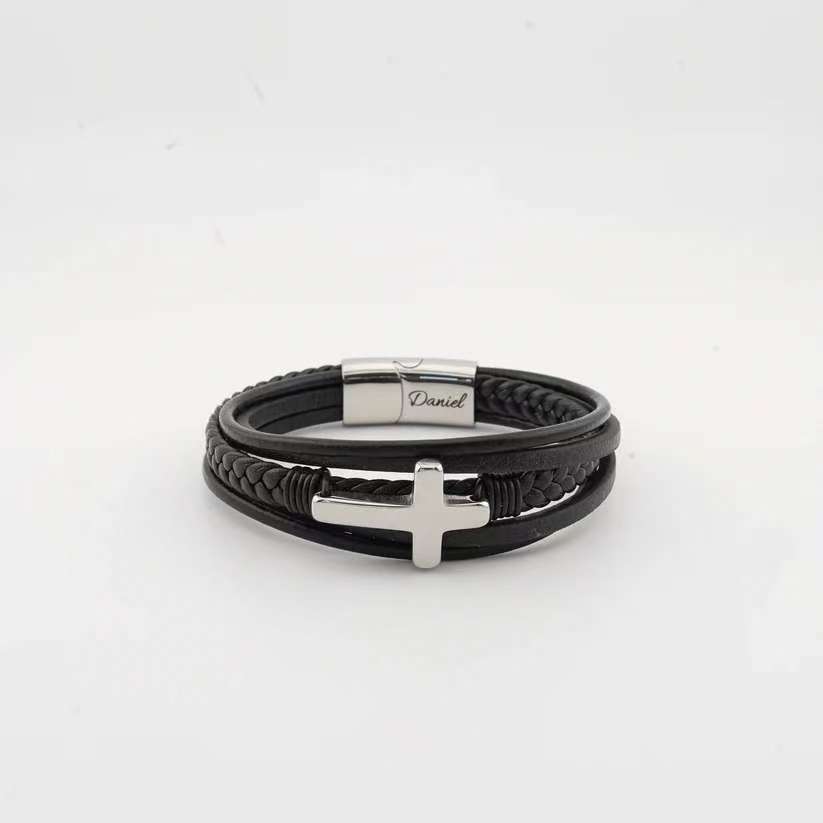 Grandson's Eternal Guardian Faith Bracelet