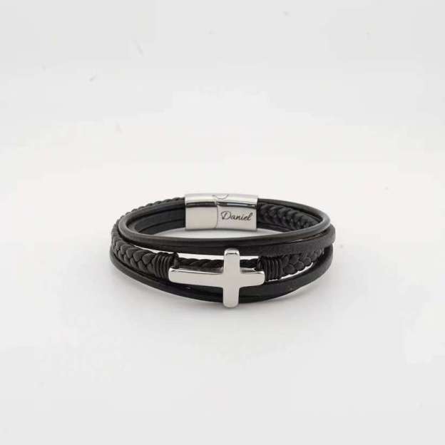 Grandson's Eternal Guardian Faith Bracelet