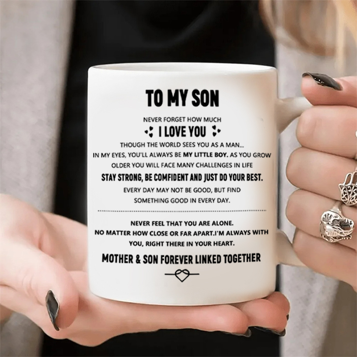 I love you motivational mug for my son, birthday gift for son, gift for son