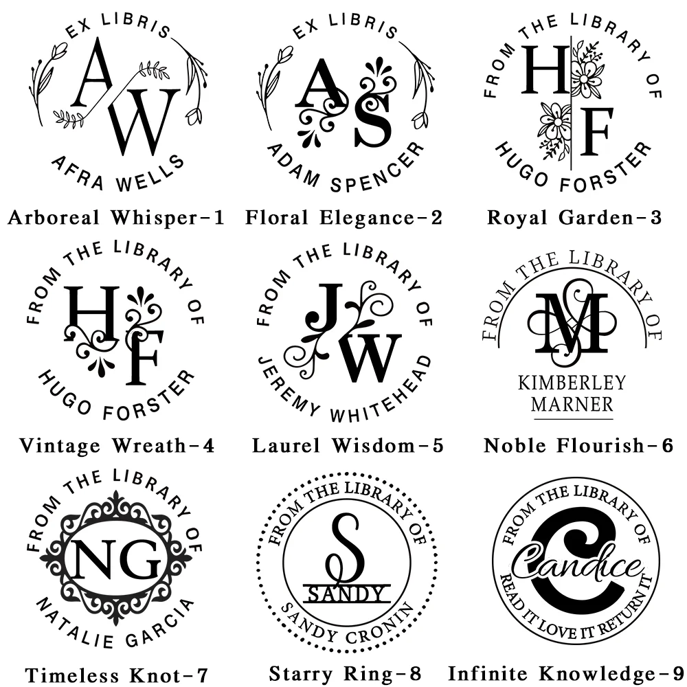 Personalized book embossing machine stamp for book lovers