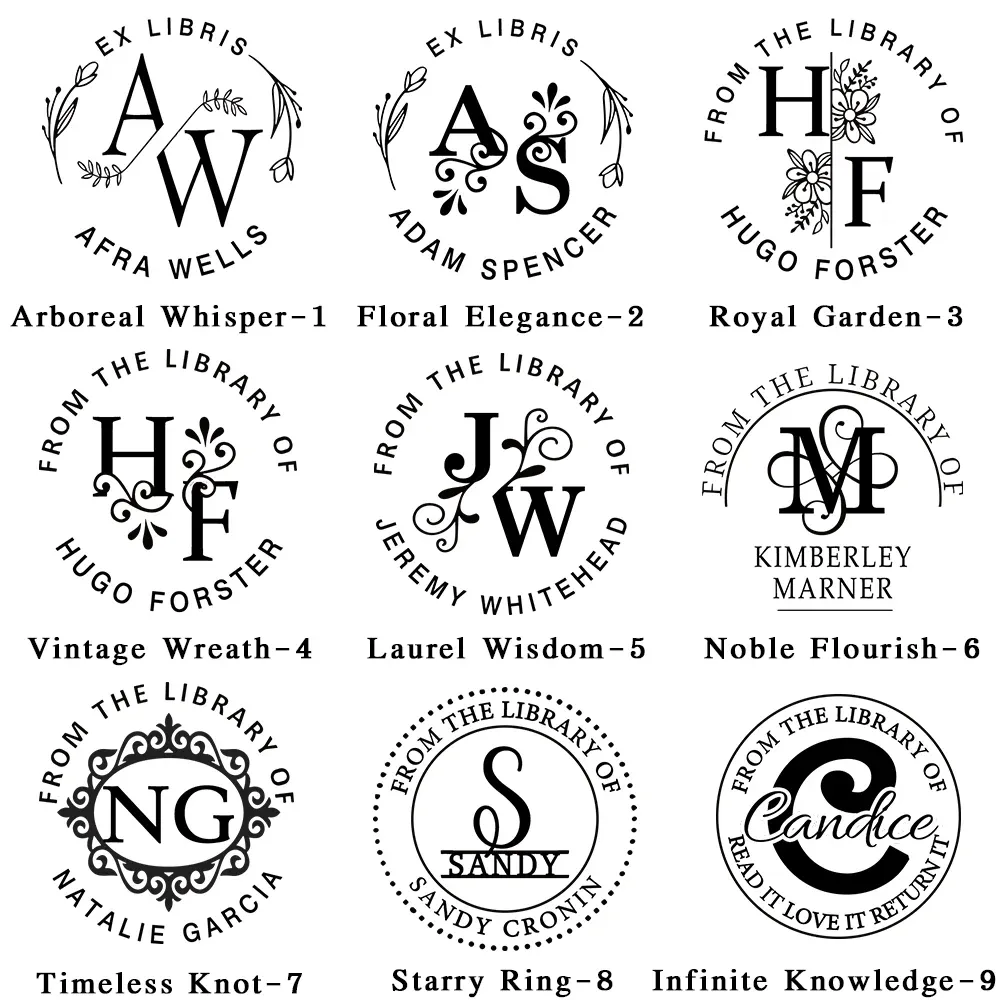 Personalized book embossing machine stamp for book lovers