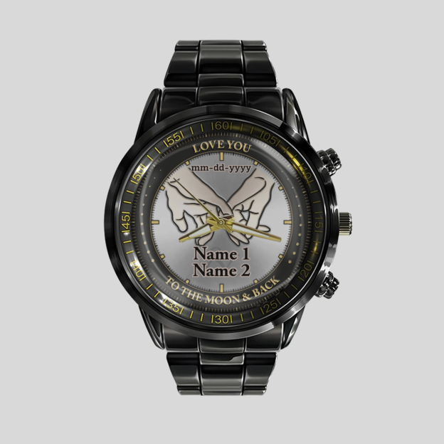 Take My Hand - Custom Anniversary Metal Watch - The best romantic gift for husband