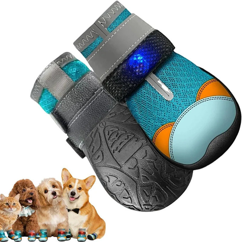 Dog Shoes with Built-in Lights