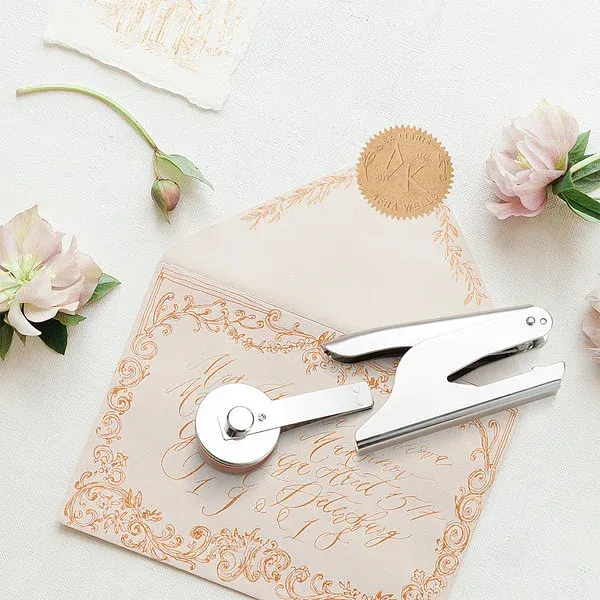 Personalized book embossing machine stamp for book lovers