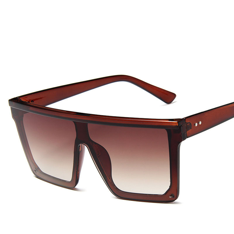 Large-frame one-piece sunglasses
