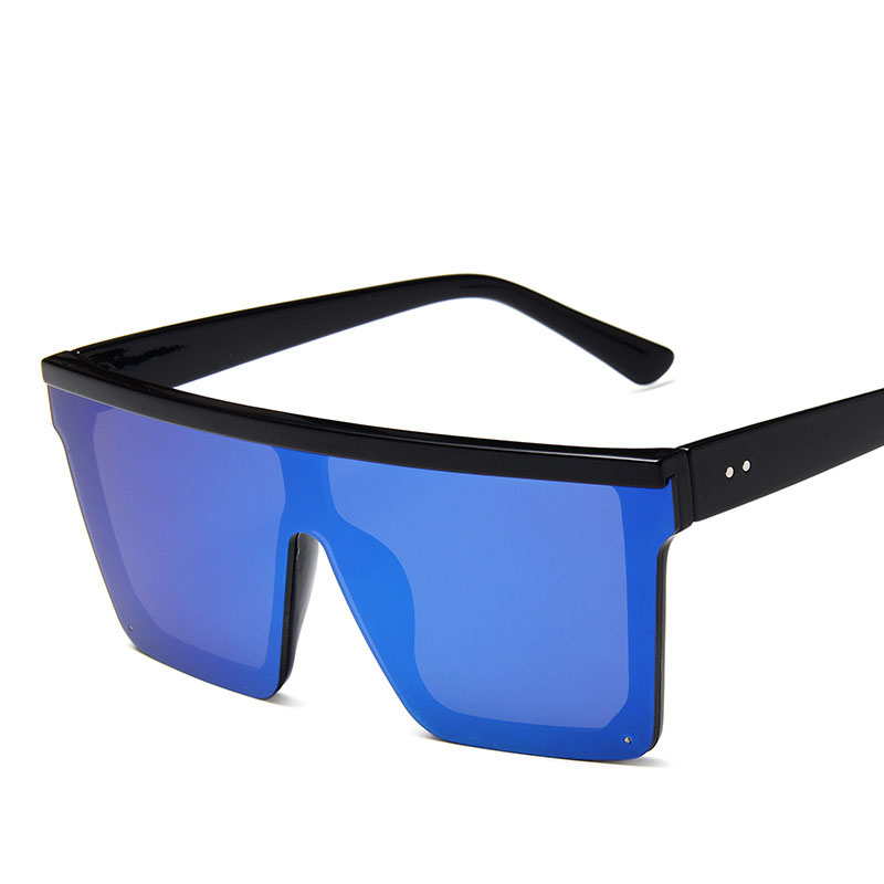 Large-frame one-piece sunglasses