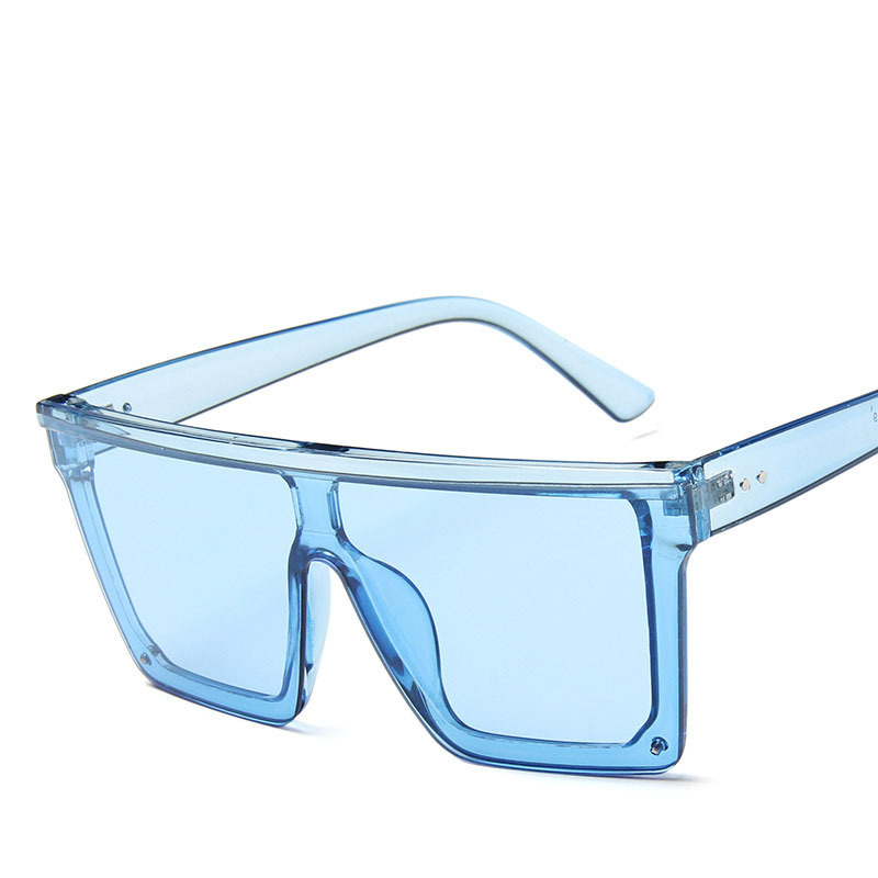 Large-frame one-piece sunglasses