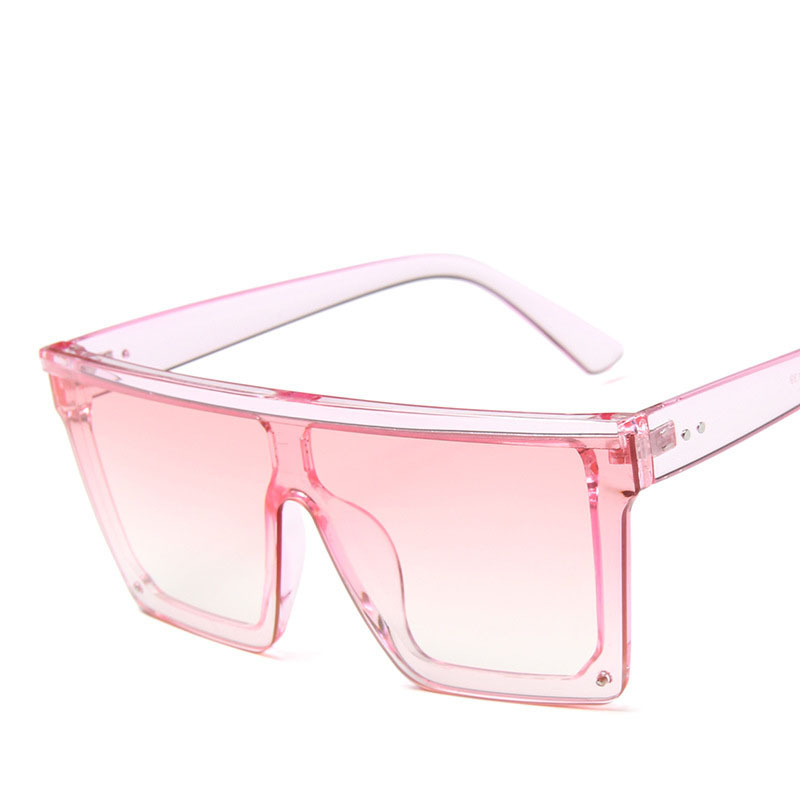Large-frame one-piece sunglasses