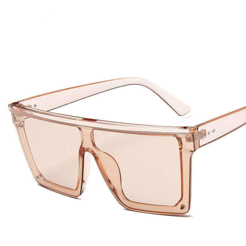 Large-frame one-piece sunglasses