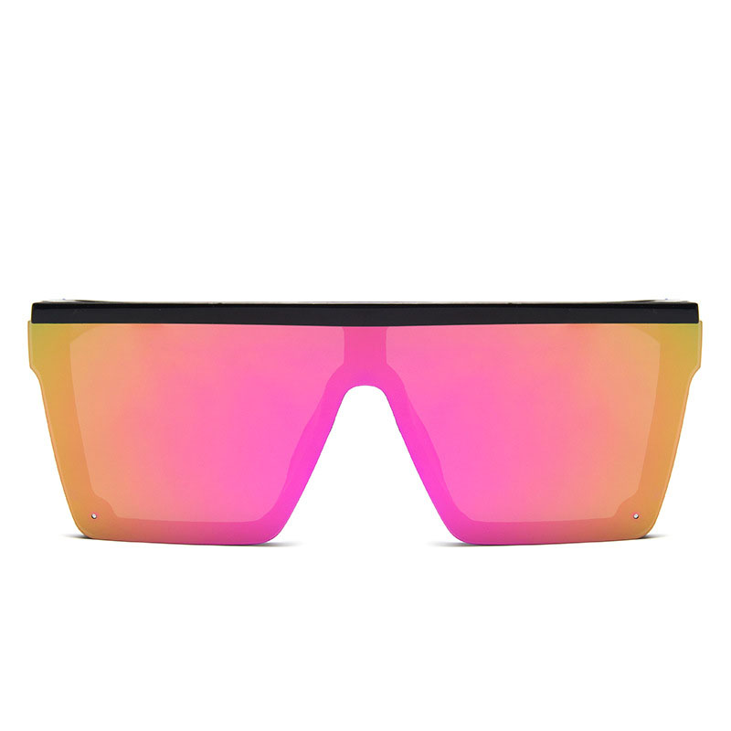 Large-frame one-piece sunglasses