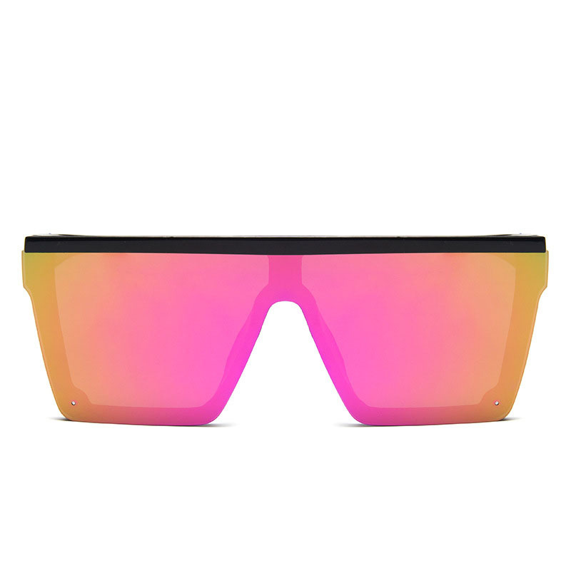 Large-frame one-piece sunglasses