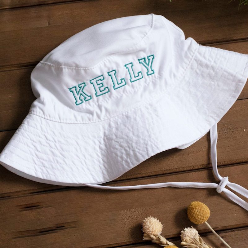 Personalized embroidered bucket hat