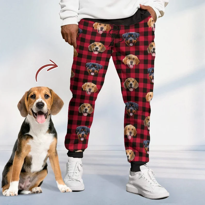 Custom Photo The Greatest Dog In The World - Dog & Cat Personalized Custom Unisex Sweatpants - Christmas Gift For Pet Owners, Pet Lovers