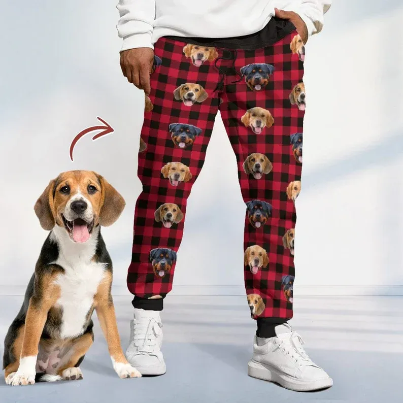 Custom Photo The Greatest Dog In The World - Dog & Cat Personalized Custom Unisex Sweatpants - Christmas Gift For Pet Owners, Pet Lovers