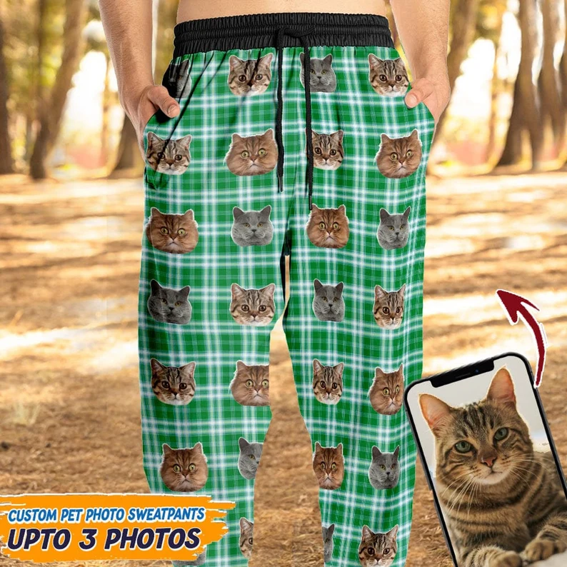 Custom Photo The Greatest Dog In The World - Dog & Cat Personalized Custom Unisex Sweatpants - Christmas Gift For Pet Owners, Pet Lovers