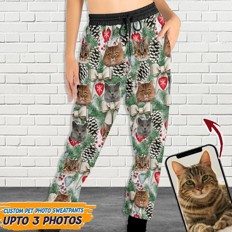 Custom Photo The Greatest Dog In The World - Dog & Cat Personalized Custom Unisex Sweatpants - Christmas Gift For Pet Owners, Pet Lovers