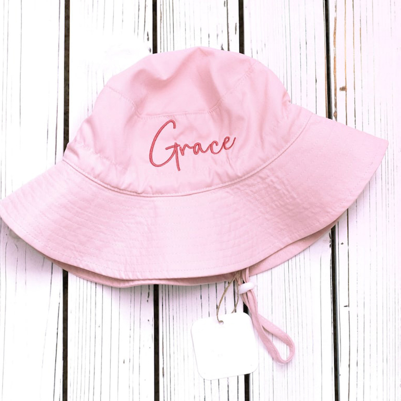 Personalized embroidered bucket hat
