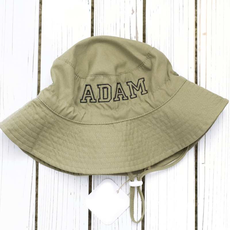 Personalized embroidered bucket hat