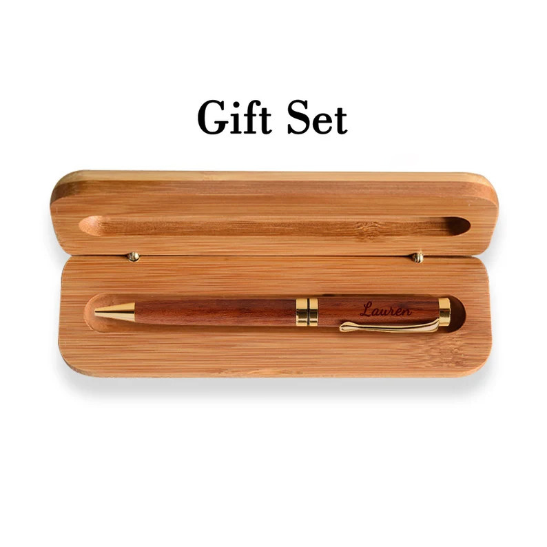 Personalized wooden pencil case with name, Christmas gift for man, gift for Father's Day, best man, gift for him, gift for dad