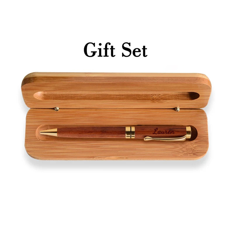 Personalized wooden pencil case with name, Christmas gift for man, gift for Father's Day, best man, gift for him, gift for dad