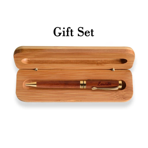 Personalized wooden pencil case with name, Christmas gift for man, gift for Father's Day, best man, gift for him, gift for dad