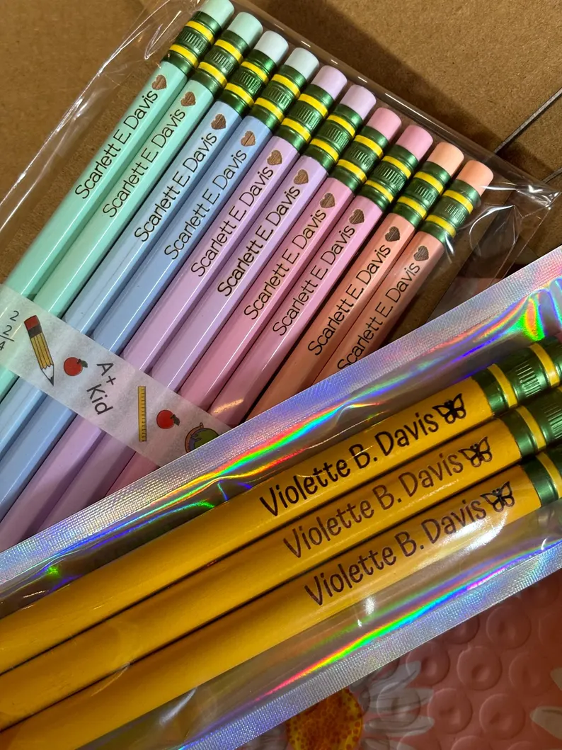 Personalized Pencil Engraving Pencil Back to School Gift