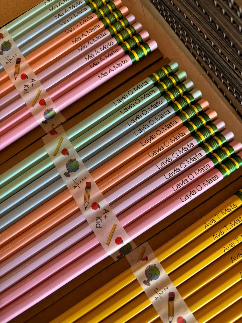 Personalized Pencil Engraving Pencil Back to School Gift