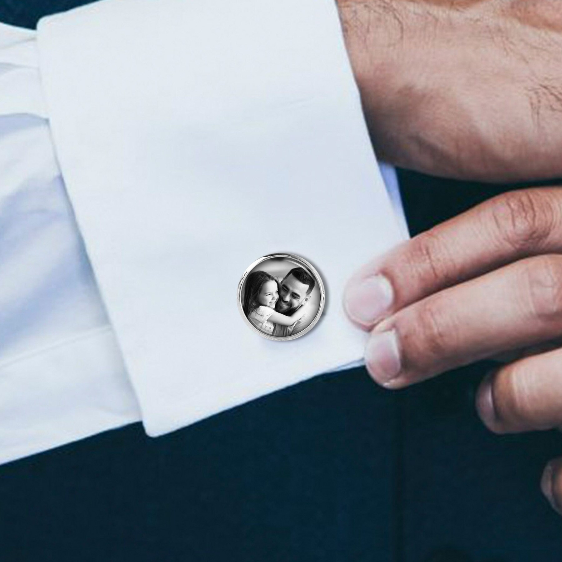 Photo custom cufflinks personalized wedding cufflinks