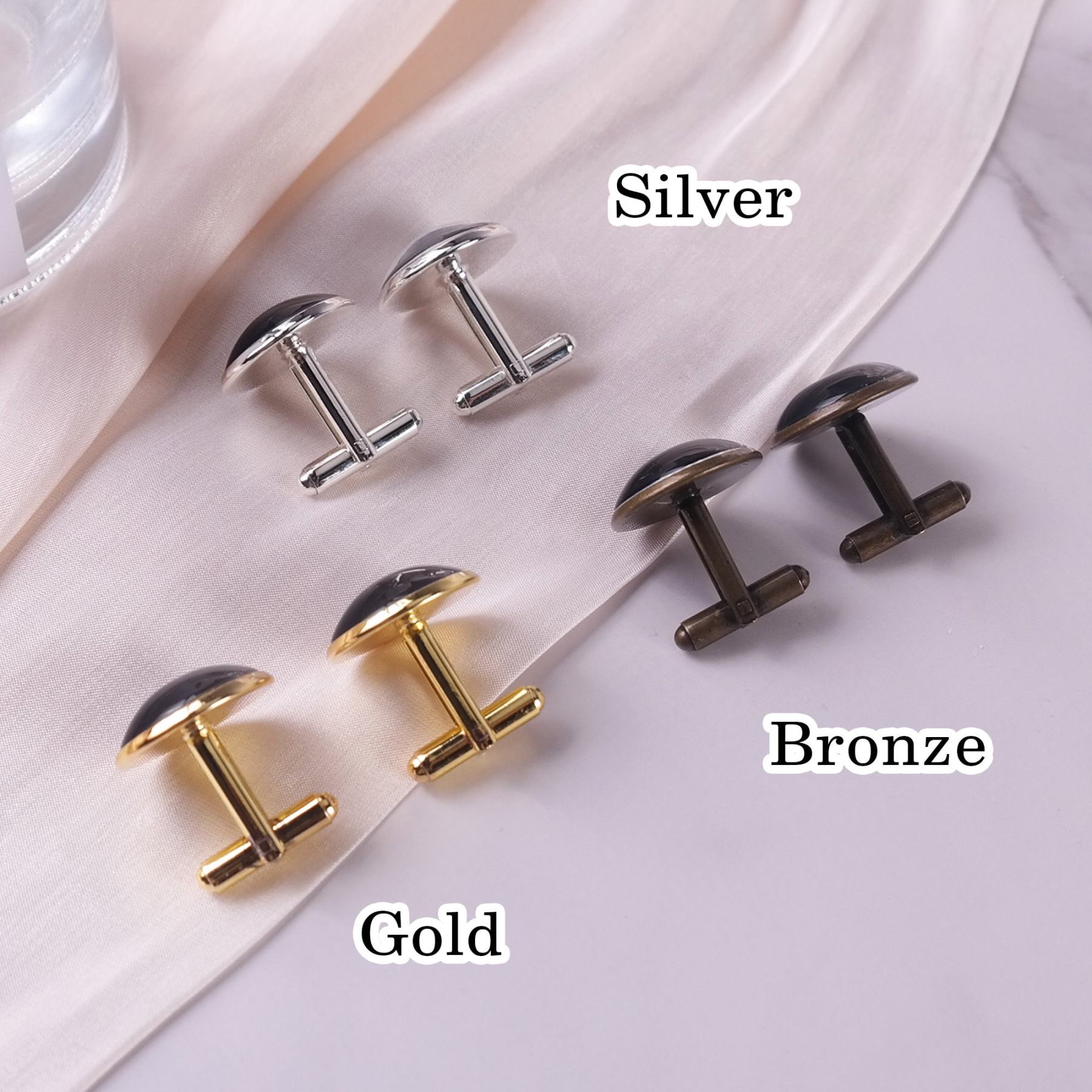 Photo custom cufflinks personalized wedding cufflinks