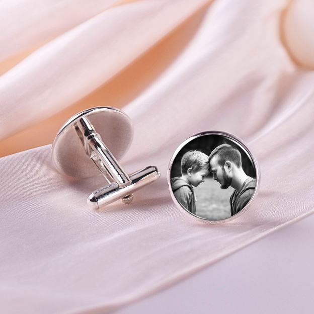Photo custom cufflinks personalized wedding cufflinks