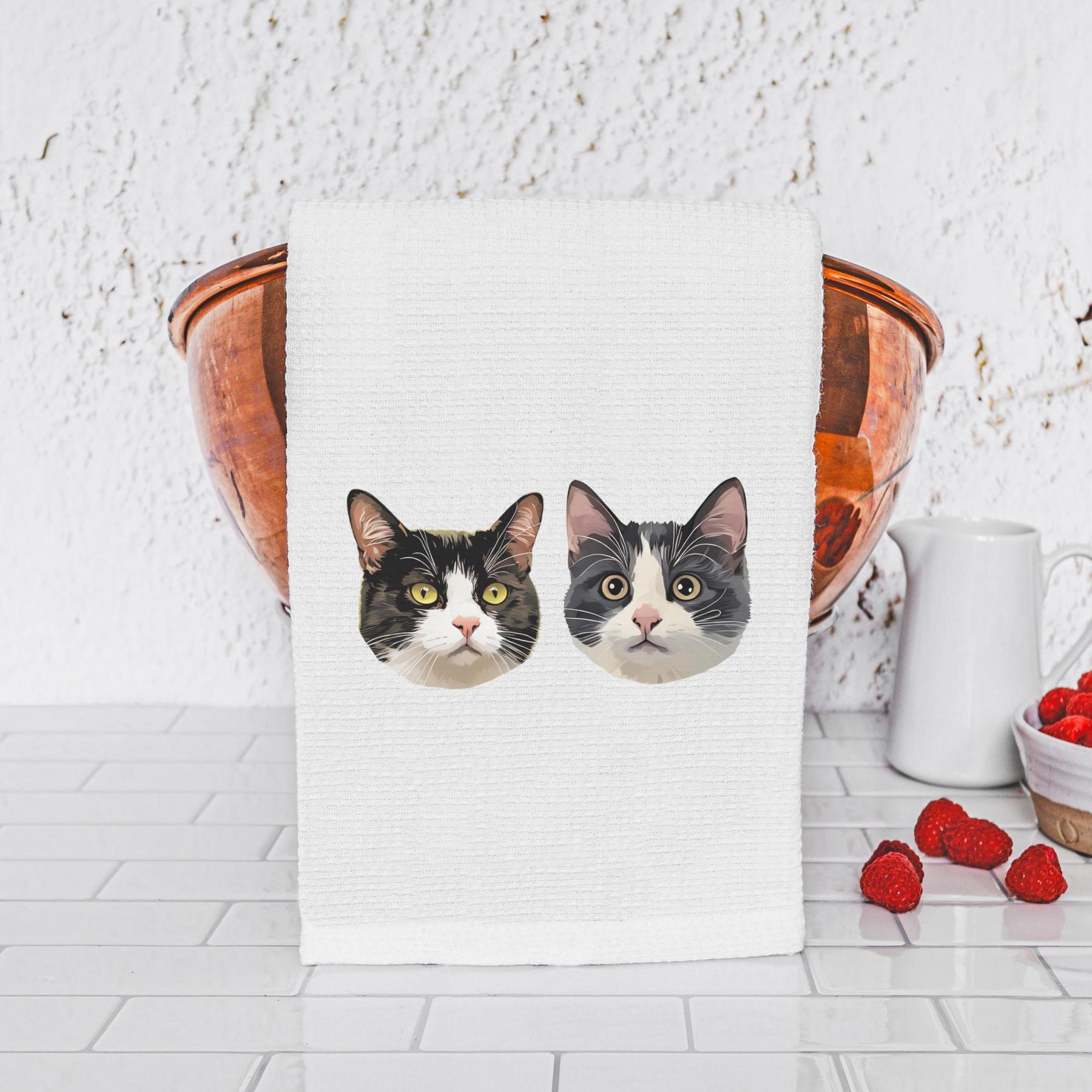 Custom Pet Photo + Name Personalized Towel