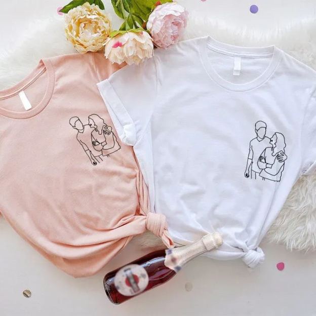 Custom embroidered T-shirt