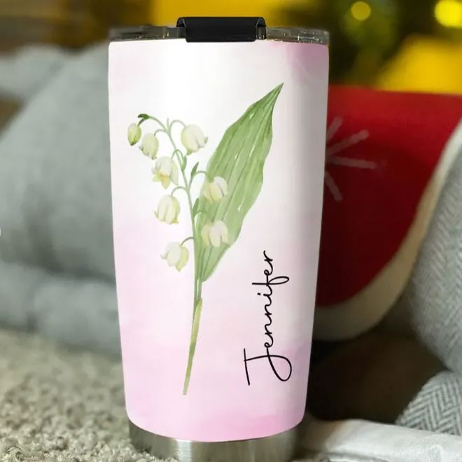 Live Bloom Wildly - Personalized Custom Tumbler