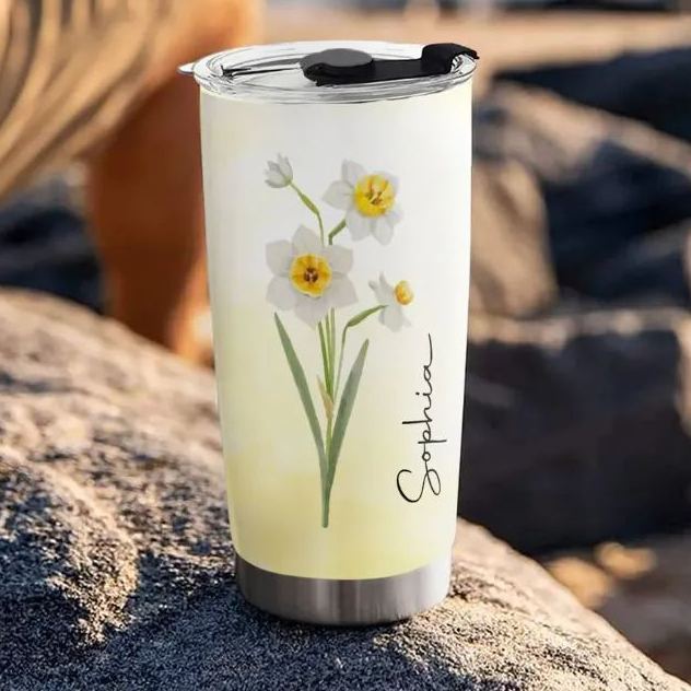 Live Bloom Wildly - Personalized Custom Tumbler