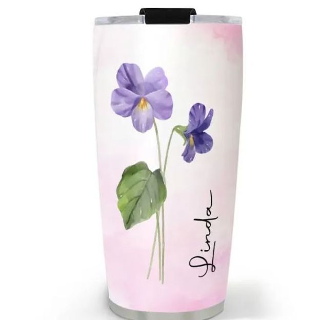 Live Bloom Wildly - Personalized Custom Tumbler