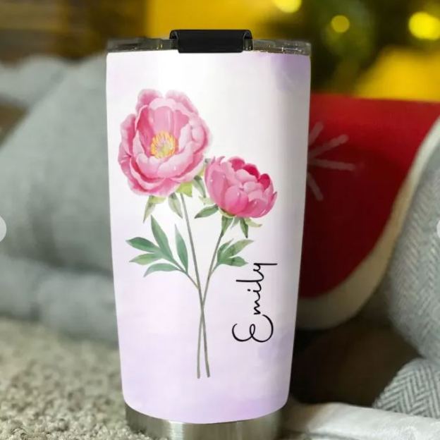 Live Bloom Wildly - Personalized Custom Tumbler