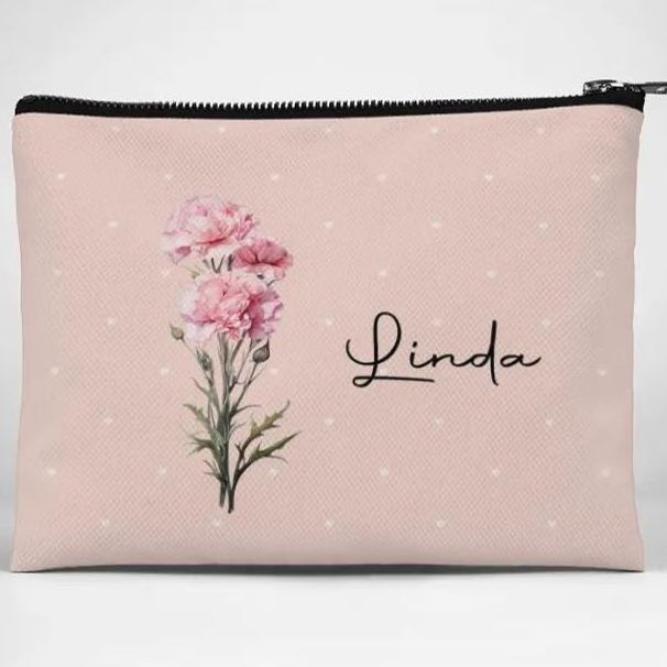 Like Flowers, We Can Bloom Even In The Toughest Conditions - Bestie Personalized Custom Cosmetic Bag - Gift For Best Friends, BFF, Sisters